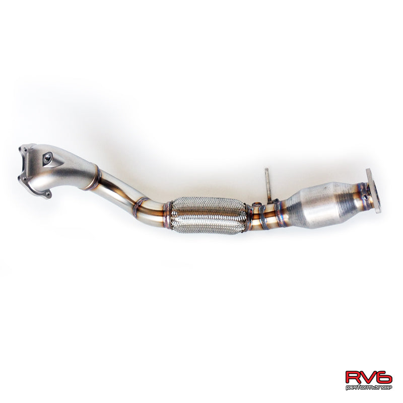 RV6 2012-2015 Civic SI Bellmouth Downpipe with Metallic HFC Kit
