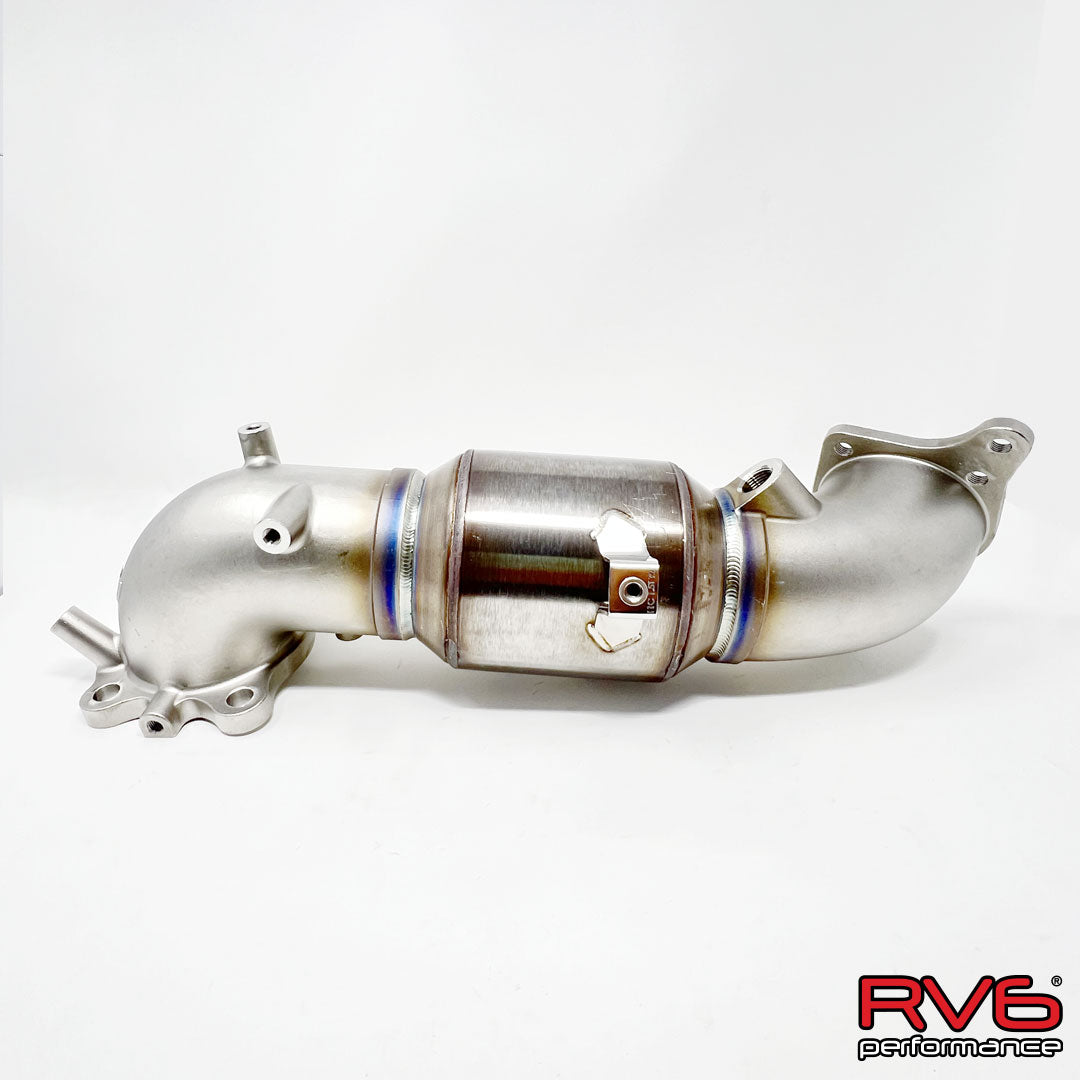 RV6 GESi G-Sport Catted Downpipe for 22+ Civic 1.5T / 22+ Civic SI