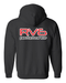 RV6 Performance Black Full-Zip Hoodie