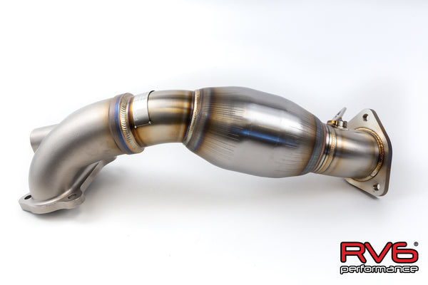【猫】2 RV6 Catted Downpipe for 16-21 Honda Civic 2.0L (Sedan, Coupe